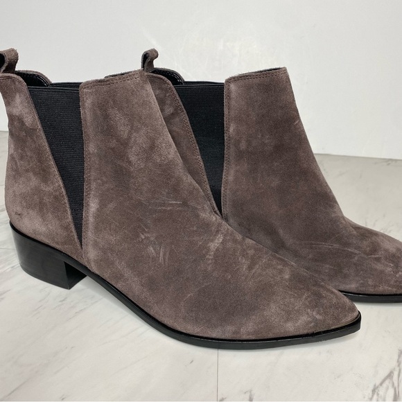 Marc Fisher Yale Gray Suede Pointy Toe Bootie 9.5 M - Picture 10 of 15
